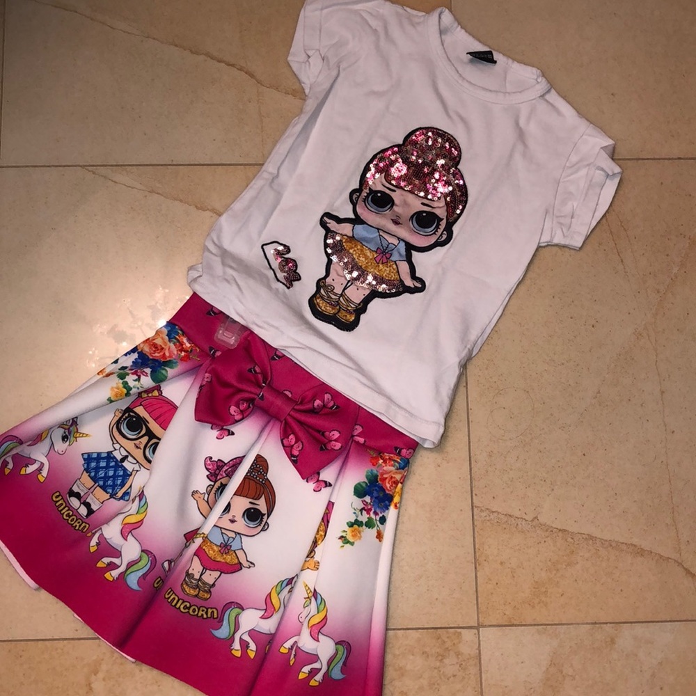 LoL surprise unicorn skirt set